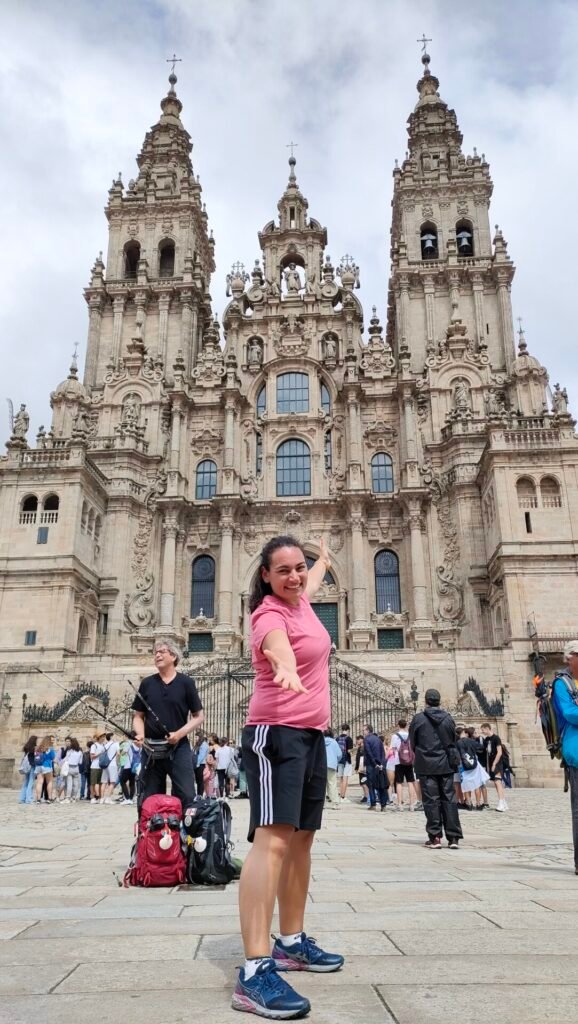 Chegada à Catedral de Santiago